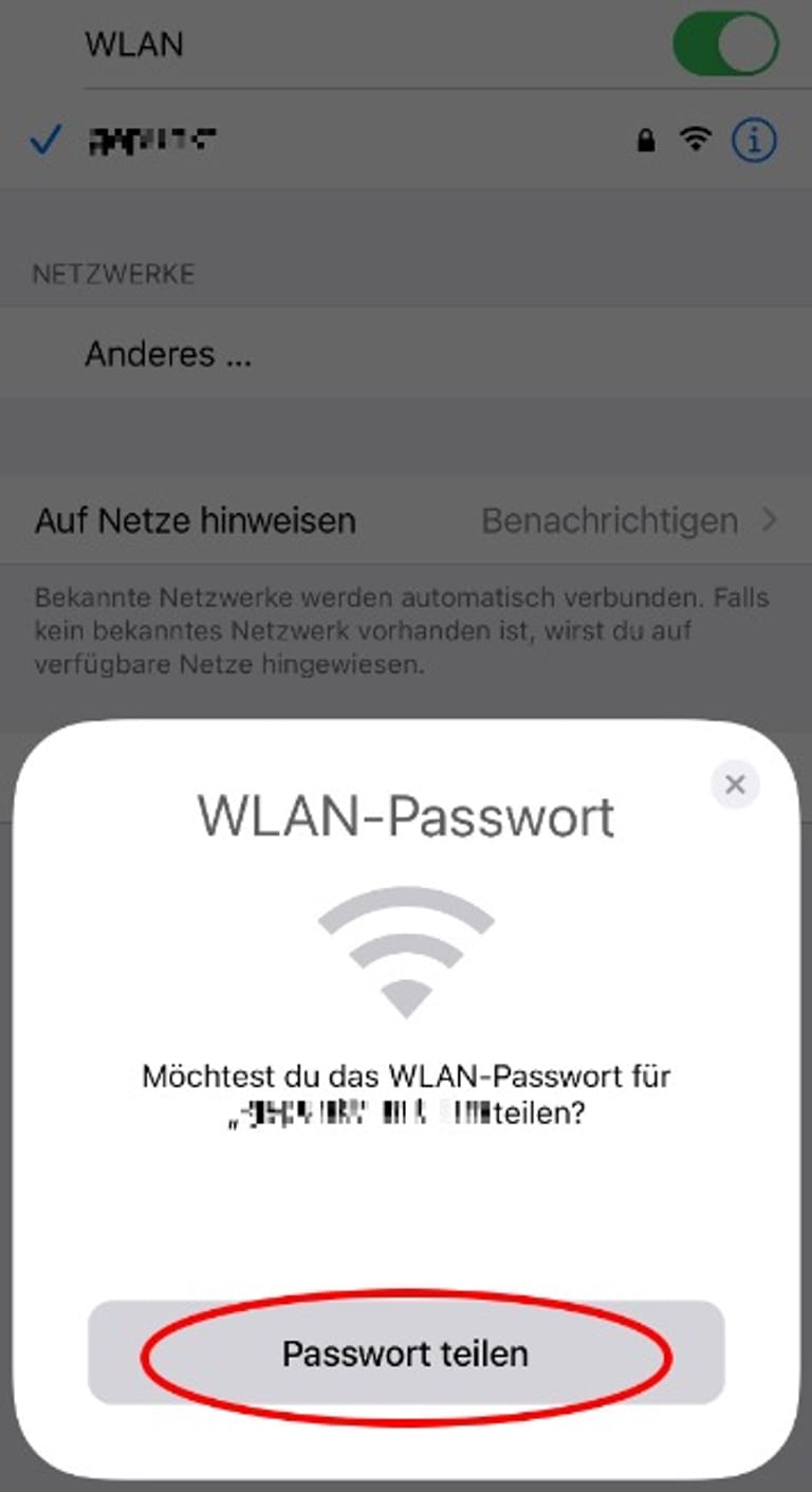 WLANPasswort übers iPhone mit anderen teilen so klappt´s