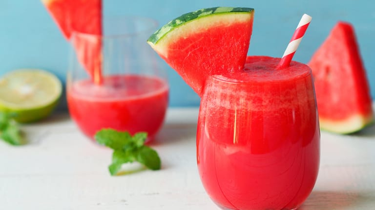 Wassermelone: Aus der Frucht lassen sich leckere Drinks herstellen.