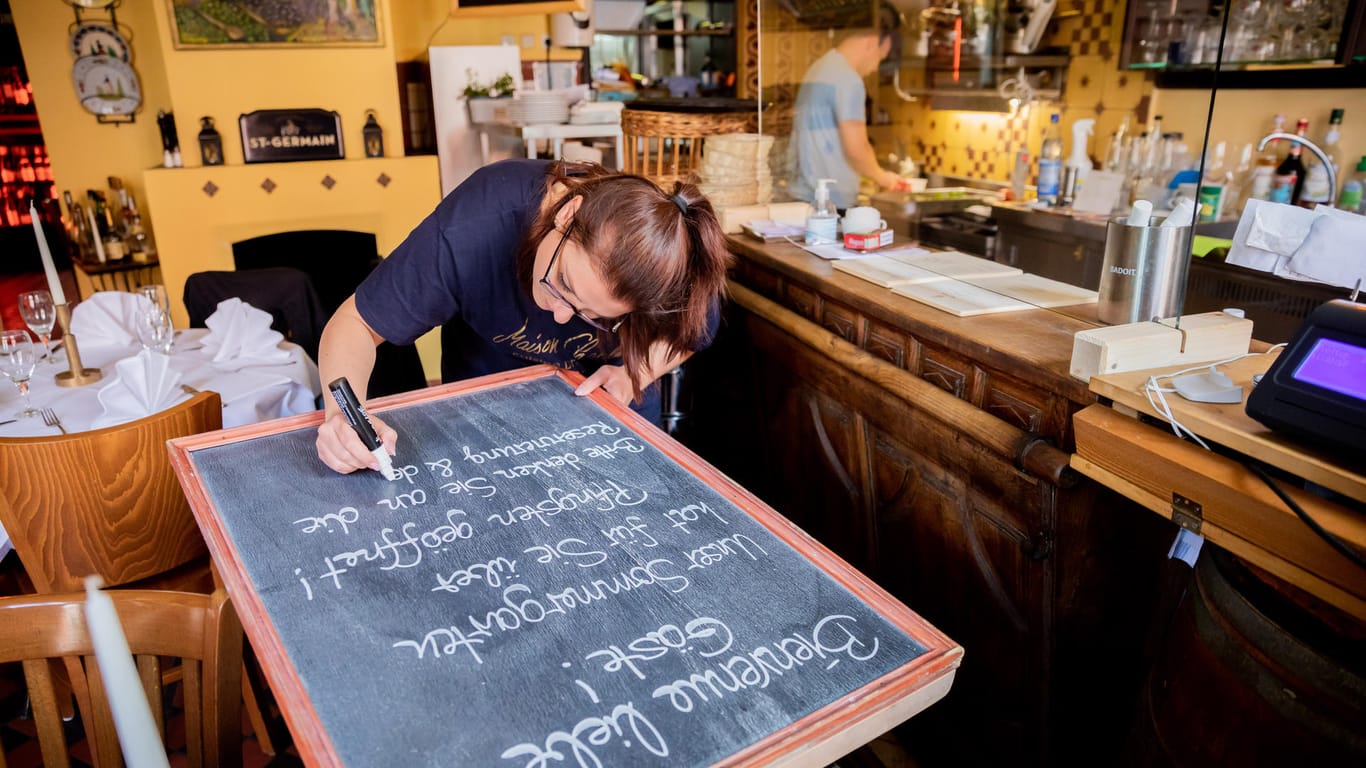 Wiedereröffnung eines Restaurants in Potsdam.