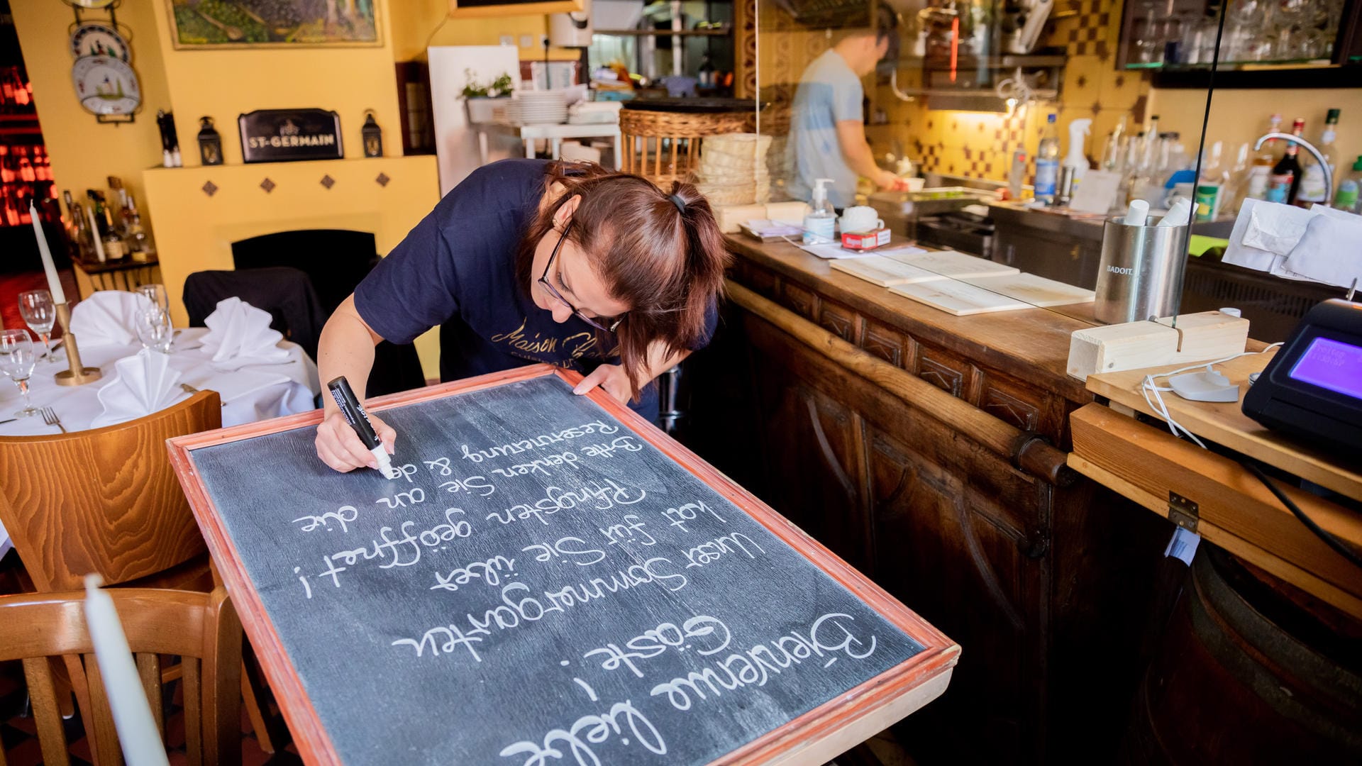 Wiedereröffnung eines Restaurants in Potsdam.