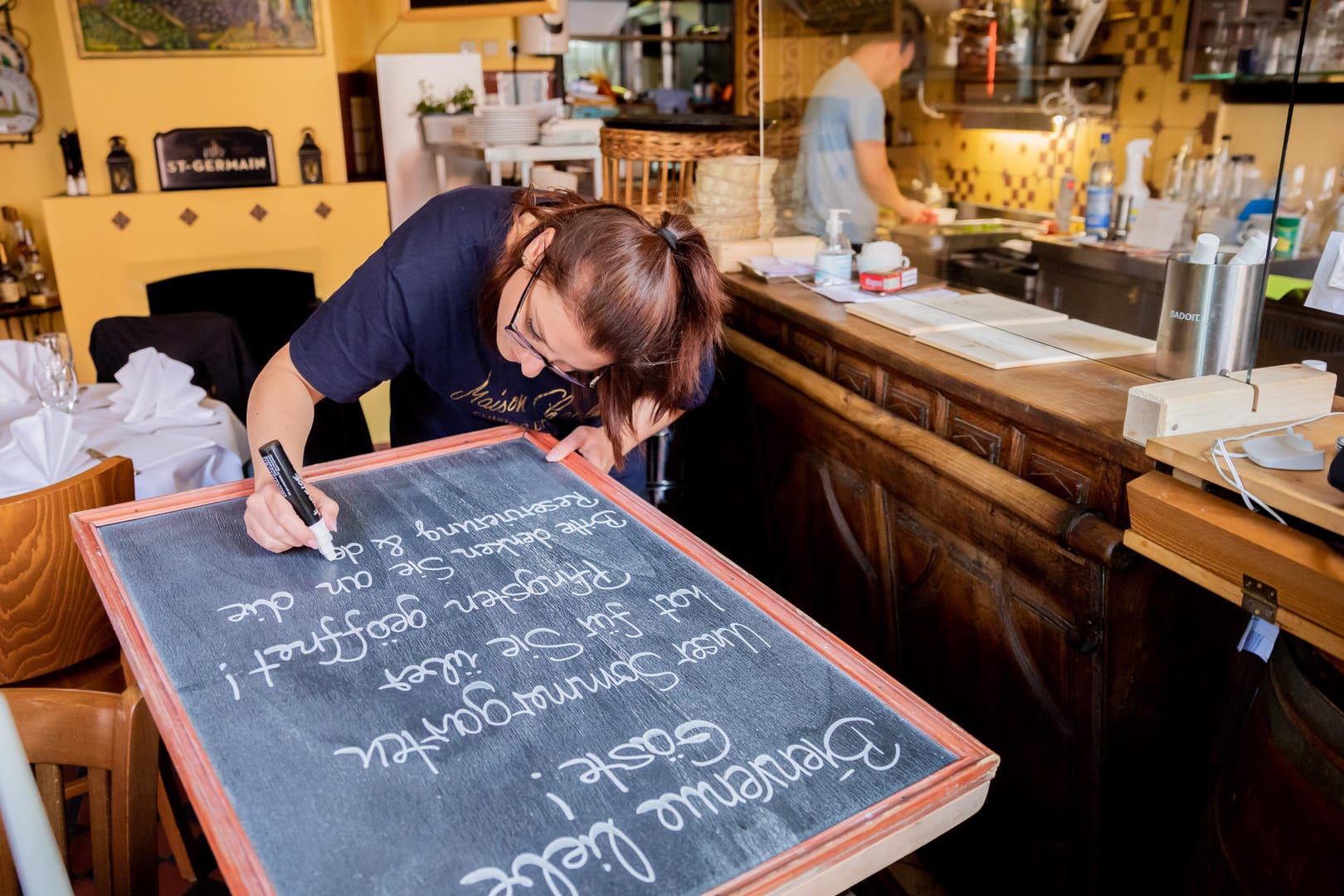 Wiedereröffnung eines Restaurants in Potsdam.