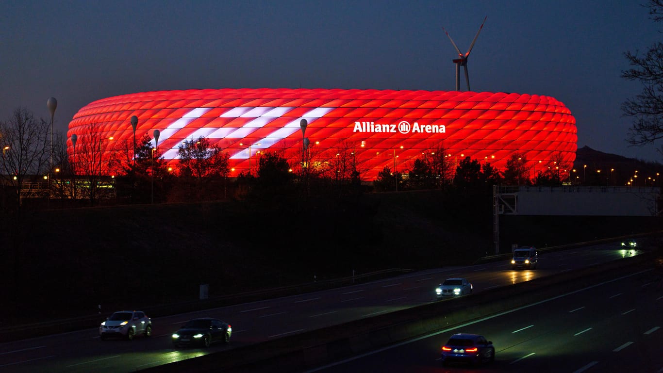 Die Allianz Arena: In München sind 14.500 Zuschauer zur EM zugelassen.