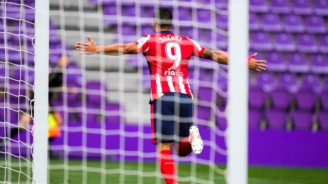 Atlético Madrids Stürmer Luis Suárez hatte großen Anteil am Gewinn der spanischen Meisterschaft. Atlético Madrids Stürmer Luis Suárez hatte großen Anteil am Gewinn der spanischen Meisterschaft.