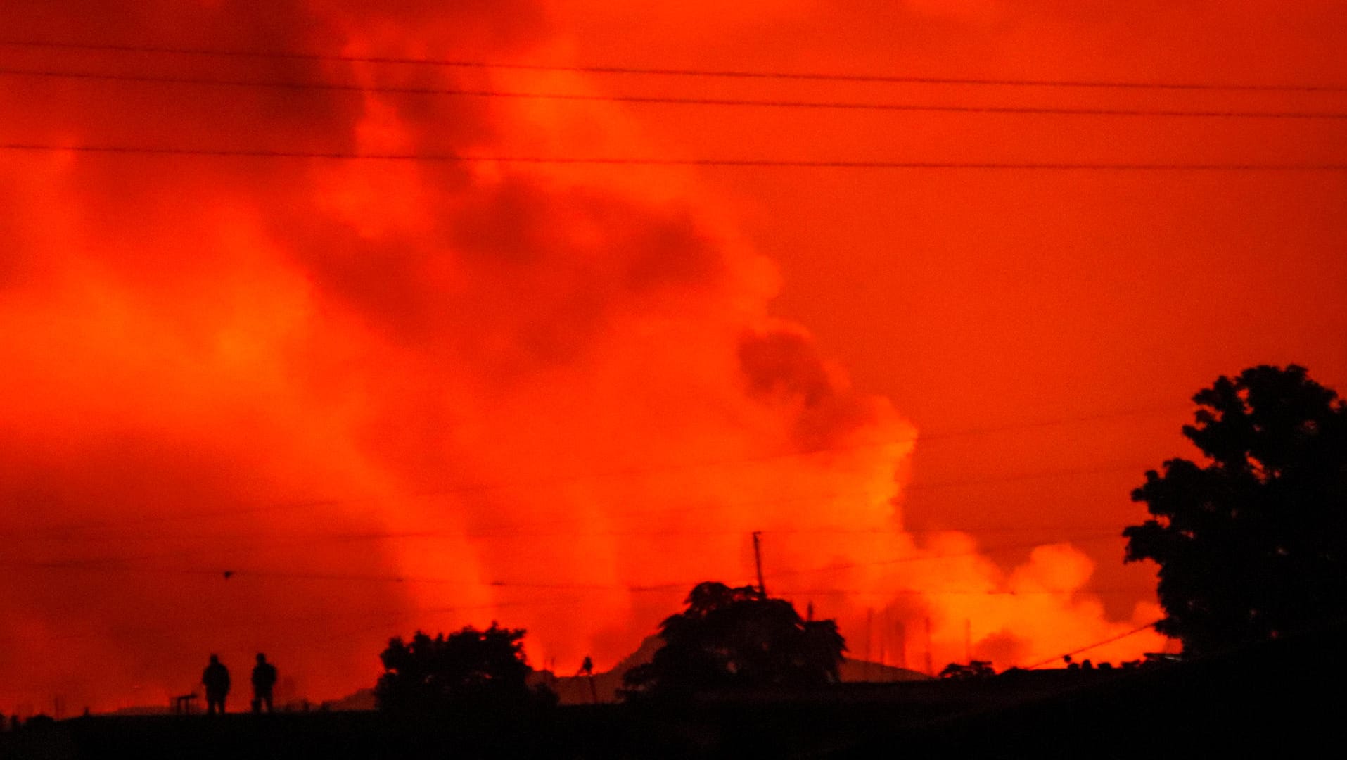 Ein Vulkanausbruch im Osten Kongos löste Panik aus. Die Lava erreichte die Stadt Goma.