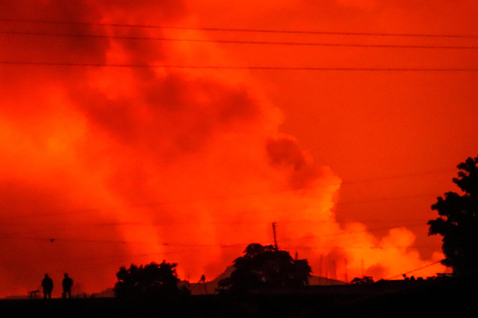 Ein Vulkanausbruch im Osten Kongos löste Panik aus. Die Lava erreichte die Stadt Goma.