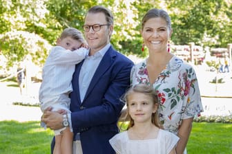 Die schwedischen Royals: Prinz Oscar, Prinz Daniel, Kronprinzessin Victoria und Prinzessin Estelle.