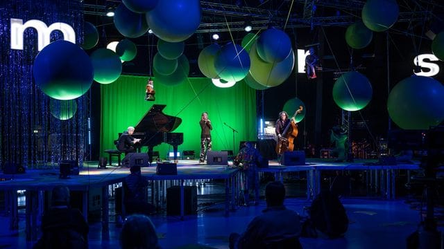 Eine der Bühnen beim Jazzfestival in Moers.