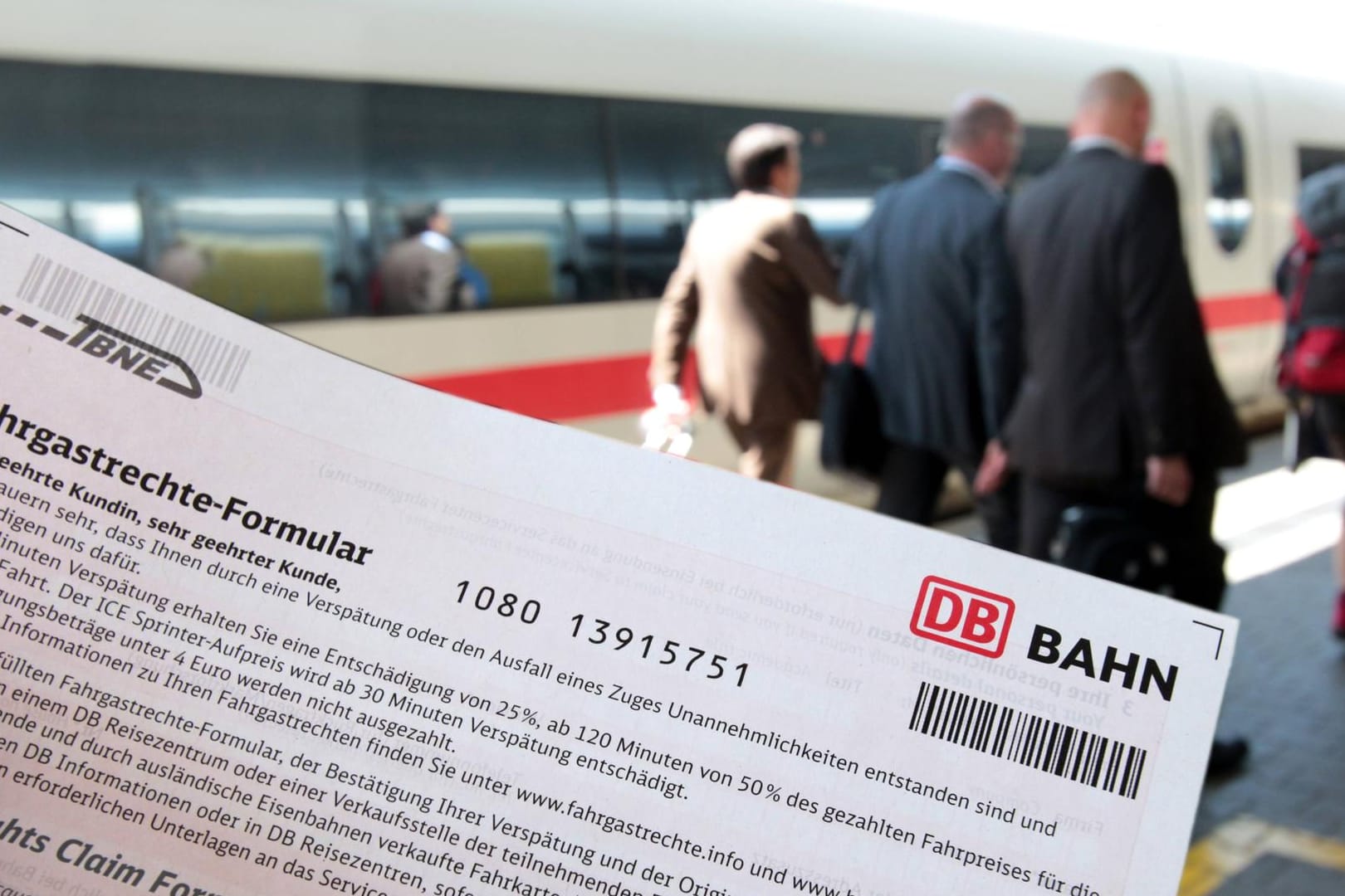 Fahrgastrechte-Formular: Künftig sollen Erstattungsforderungen auch online möglich sein.