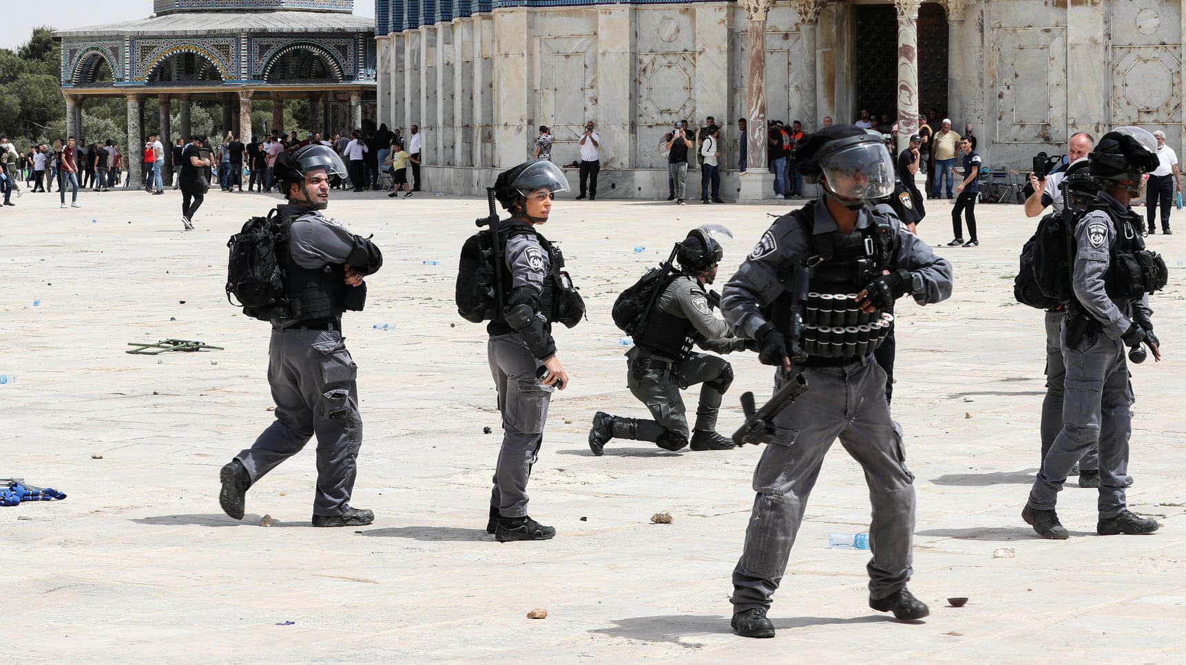 Israelische Polizisten in Jerusalem (Archivbild): In Ramallah haben sie einen Palästinenser erschossen, während er in einem Fahrzeug unterwegs war.