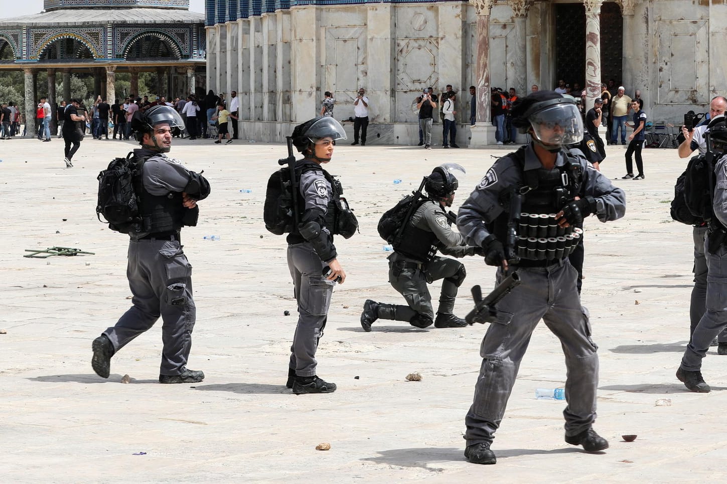 Israelische Polizisten in Jerusalem (Archivbild): In Ramallah haben sie einen Palästinenser erschossen, während er in einem Fahrzeug unterwegs war.