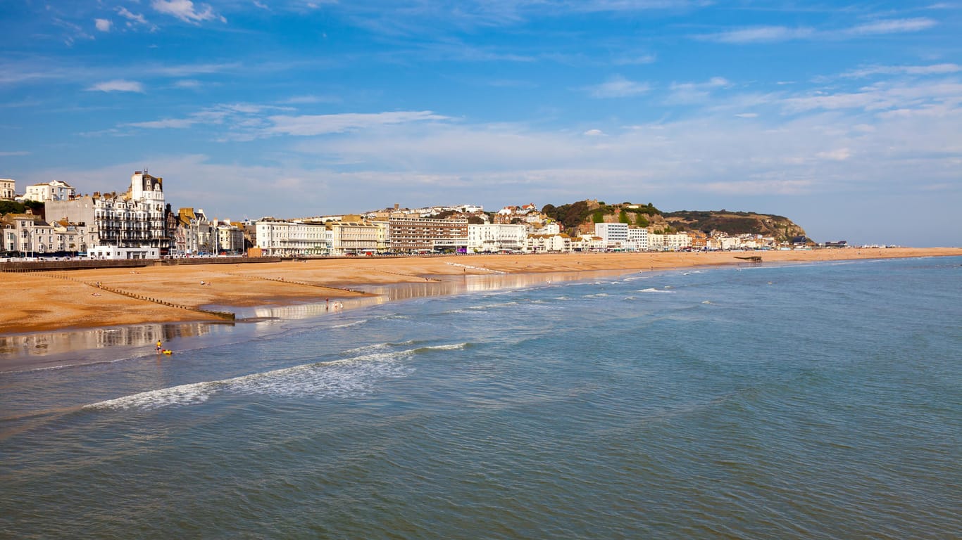 Strand vor Hastings: In der Nähe des englischen Ortes trieb das Rauschgift an Land.