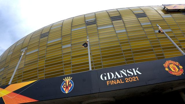 In der "Polsat Plus Arena" in Danzig findet das Endspiel zwischen United und Villarreal statt. In der "Polsat Plus Arena" in Danzig findet das Endspiel zwischen United und Villarreal statt.