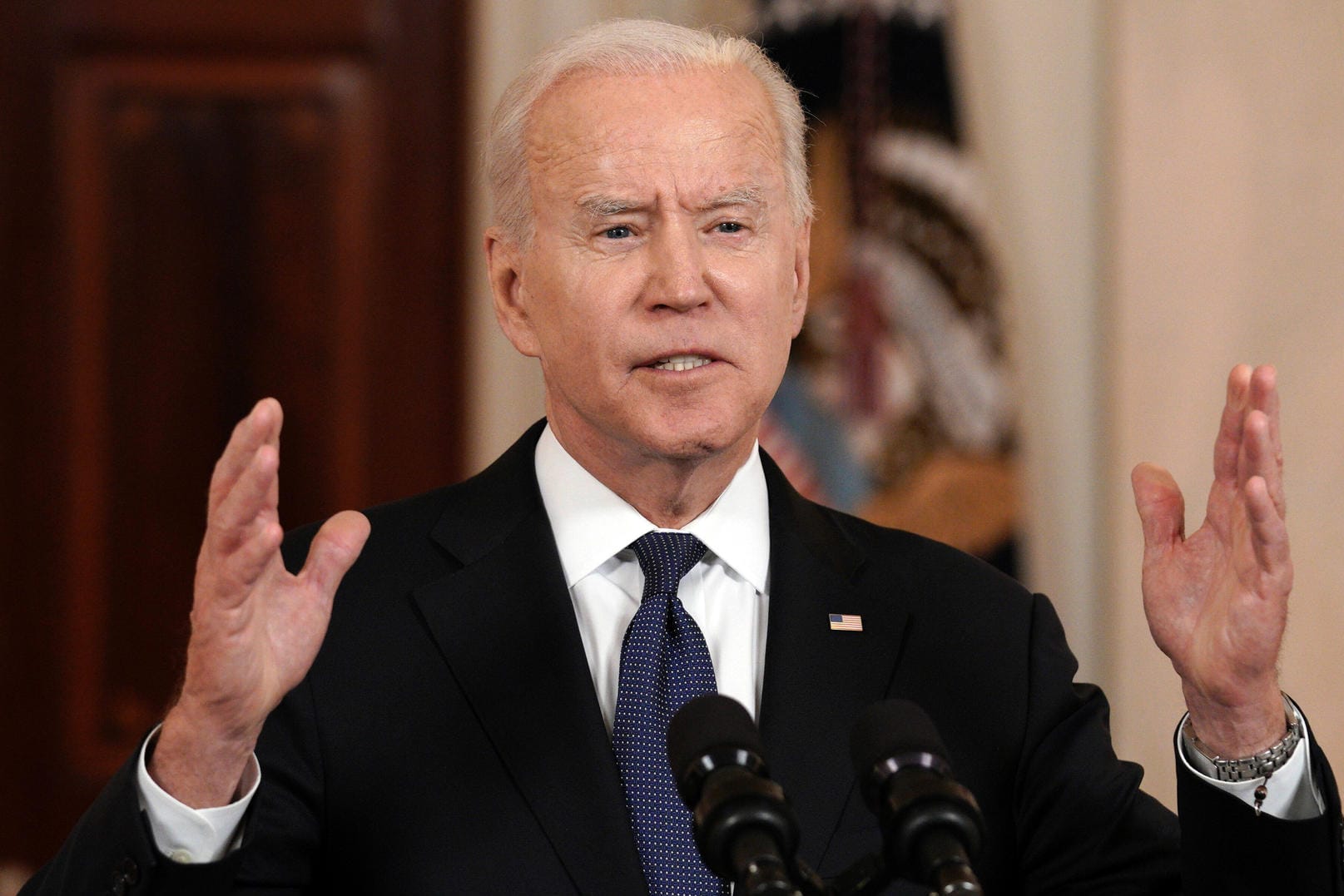 US-Präsident Joe Biden: Er sei "von Anfang an" gegen das Projekt gewesen.