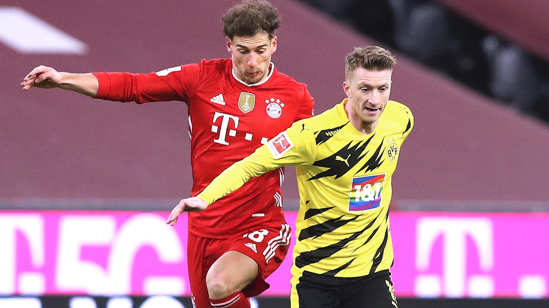 Goretzka und Reus (r.): Im Supercup treten Bayern und BVB erneut gegeneinander an. Goretzka und Reus (r.): Im Supercup treten Bayern und BVB erneut gegeneinander an.