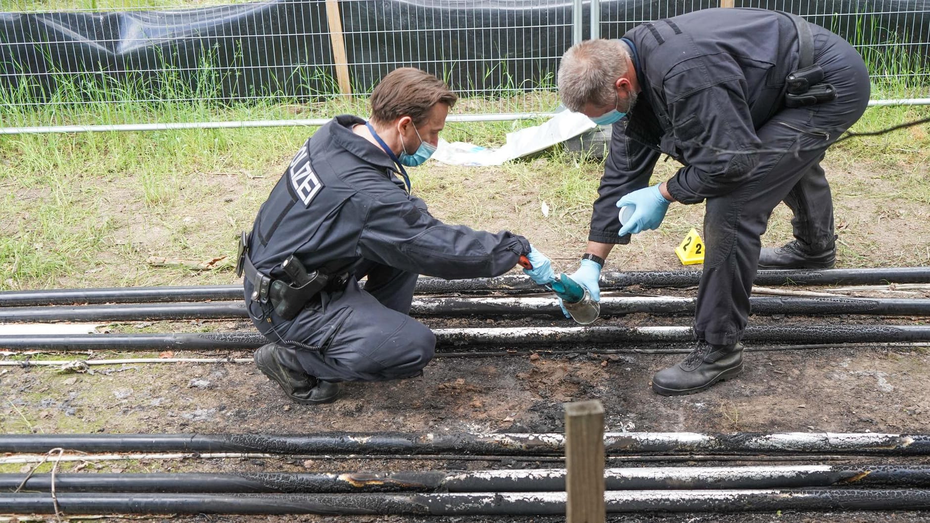 Feuer bei Tesla