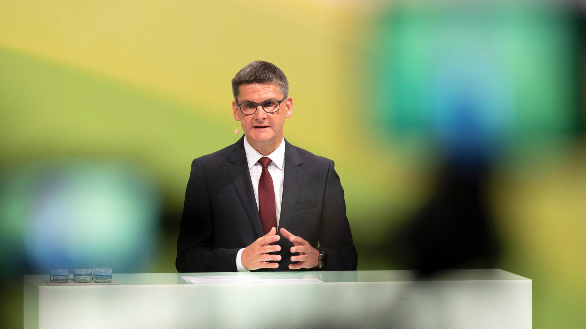 Geschäftsführer Oliver Frese bei der digitalen Pressekonferenz zum vergangenen Geschäftsjahr.