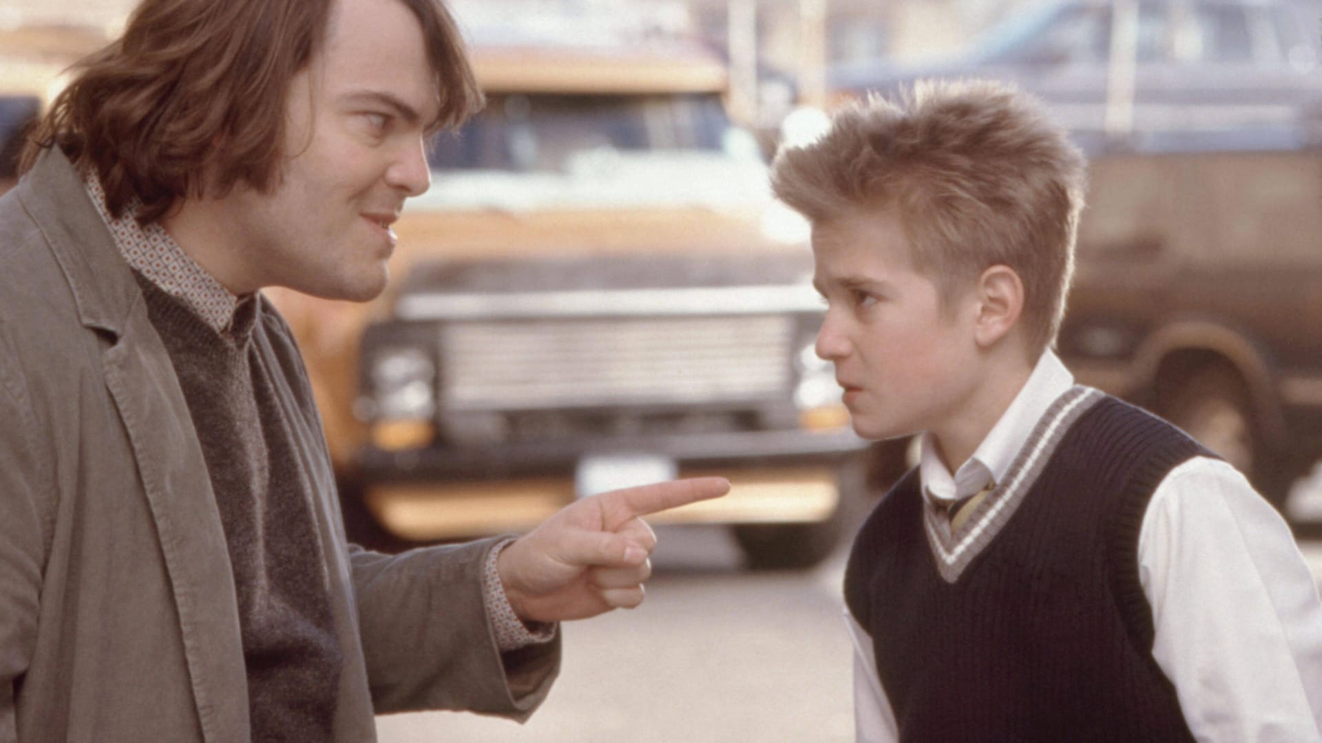 Jack Black und Kevin Alexander Clark in der US-Komödie "School of Rock": Der Schlagzeuger Clark ist bei einem Unfall ums Leben gekommen.