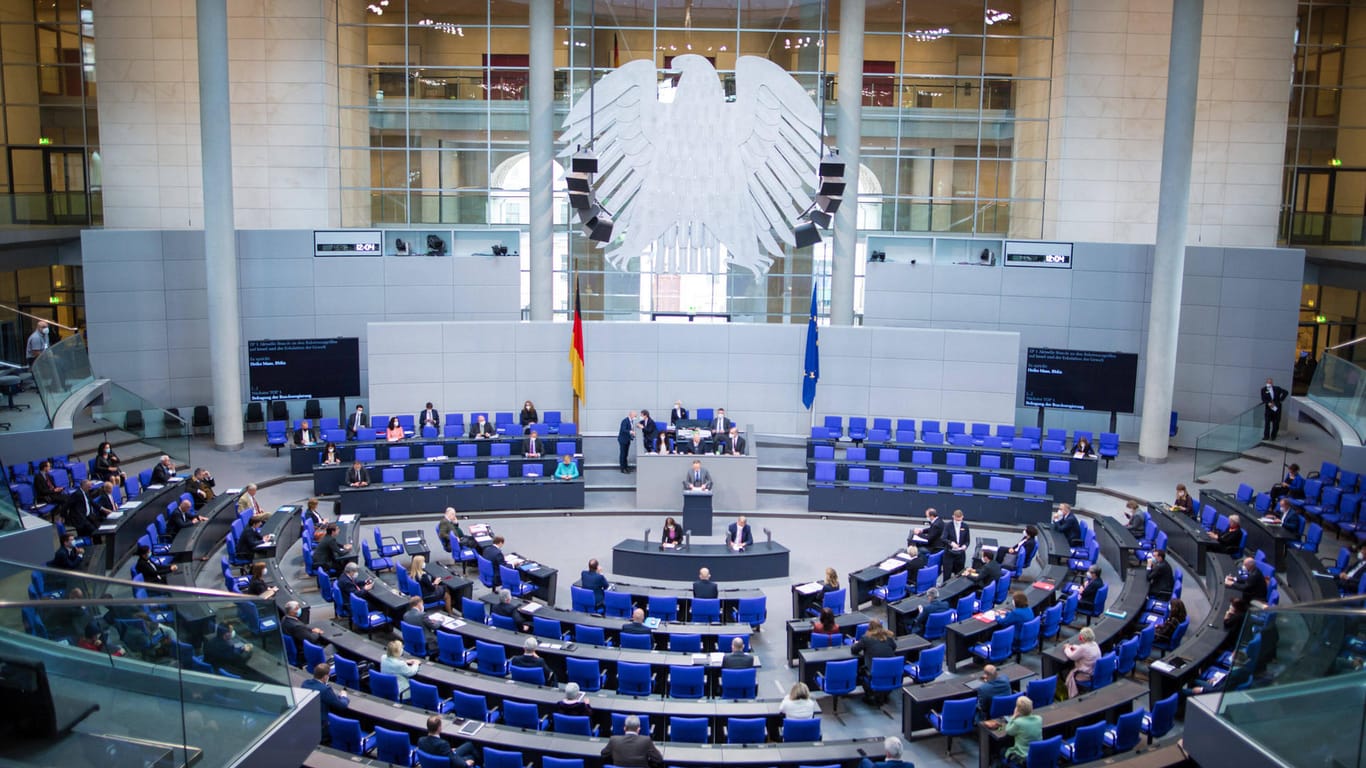 Plenarsitzung im Bundestag: In aktuellen Umfragewerten schneidet die Union derzeit gut ab.