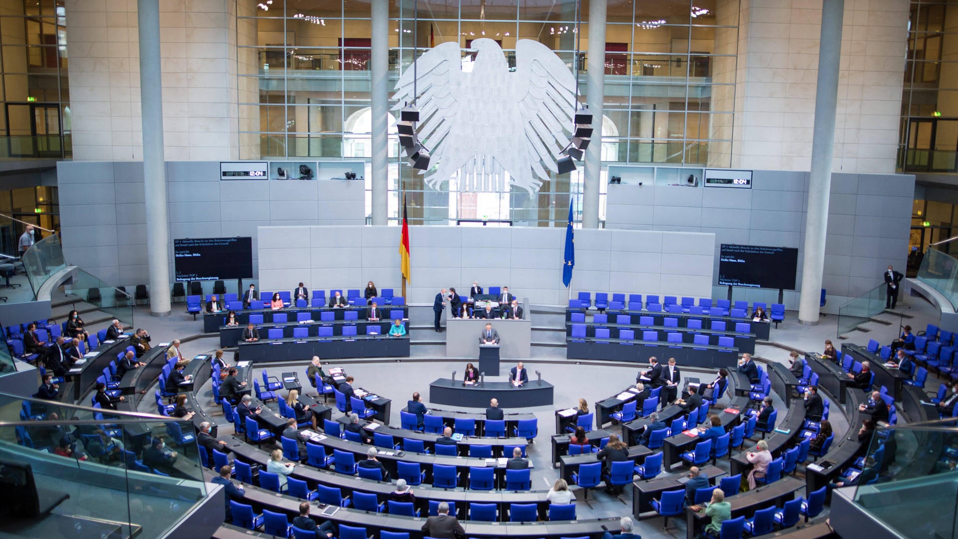 Plenarsitzung im Bundestag: In aktuellen Umfragewerten schneidet die Union derzeit gut ab.