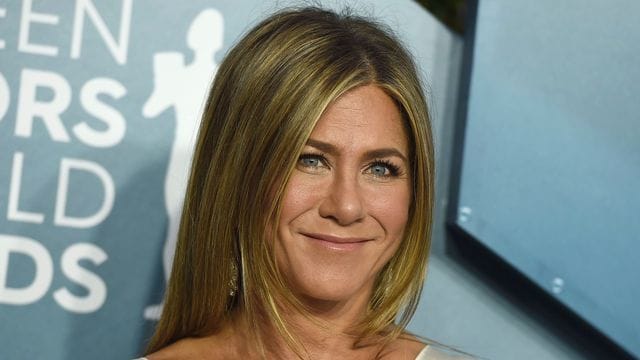 Schauspielerin Jennifer Aniston hatte in der Serie "Friends" einen gemeinsamen Auftritt mit ihrem damaligen Ehemann Brad Pitt.