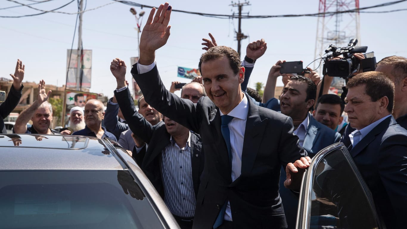 Syriens Machthaber Baschar al-Assad: Bereits zum zweiten Mal will er sich in Kriegszeiten wiederwählen lassen.
