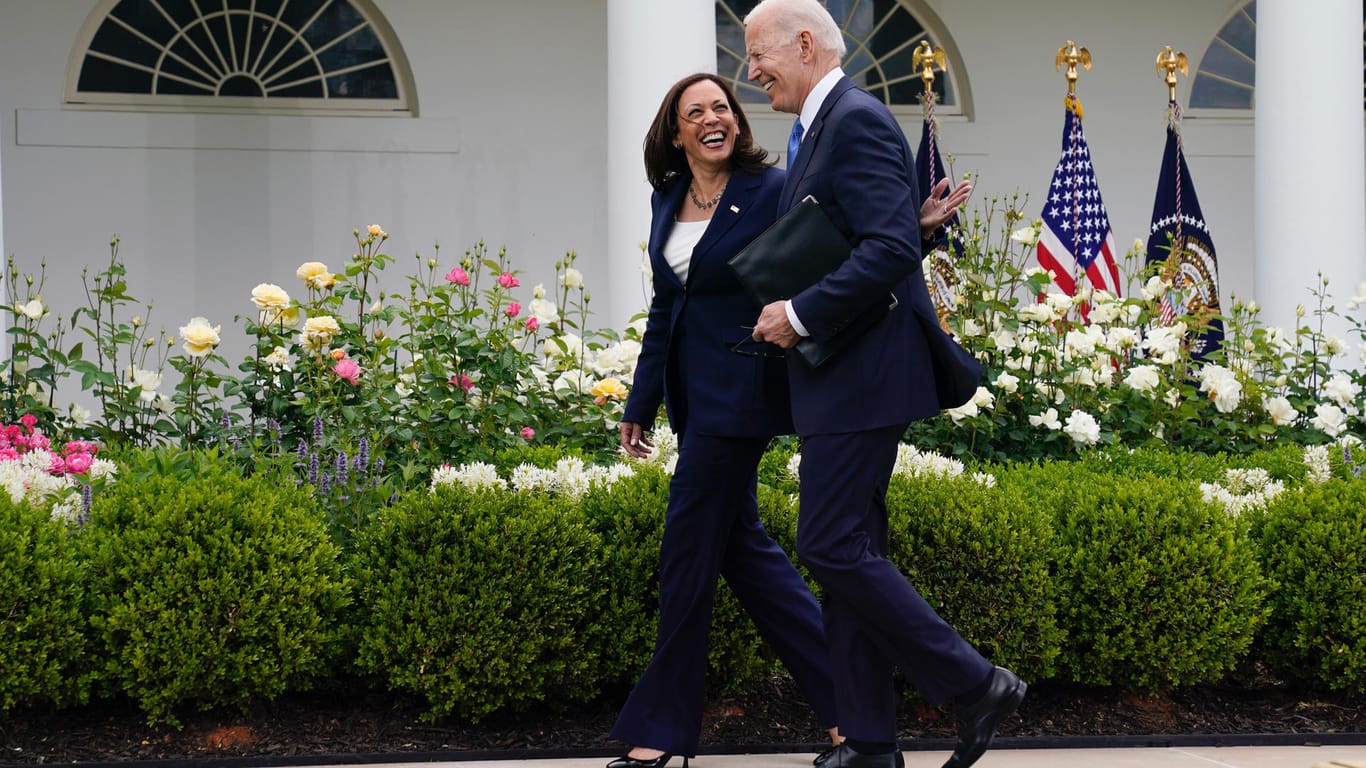 Seit' an Seit': Joe Biden teilt oft die Bühne mit seiner Vizepräsidentin.