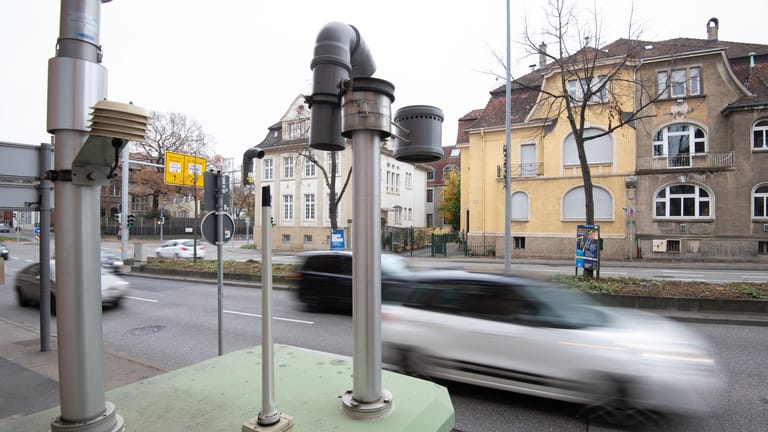 Luftmessstation in Ludwigsburg: Das Bundesverwaltungsgericht in Leipzig hat Urteile zu möglichen Diesel-Fahrverboten zur Einhaltung der Grenzwerte für Stickstoffdioxid verkündet.