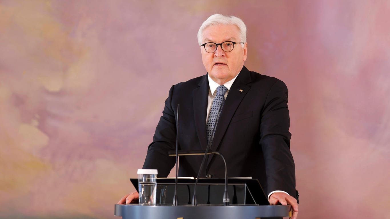 Steinmeier in Berlin: Der Bundespräsident will gern für eine zweite Amtszeit kandidieren.