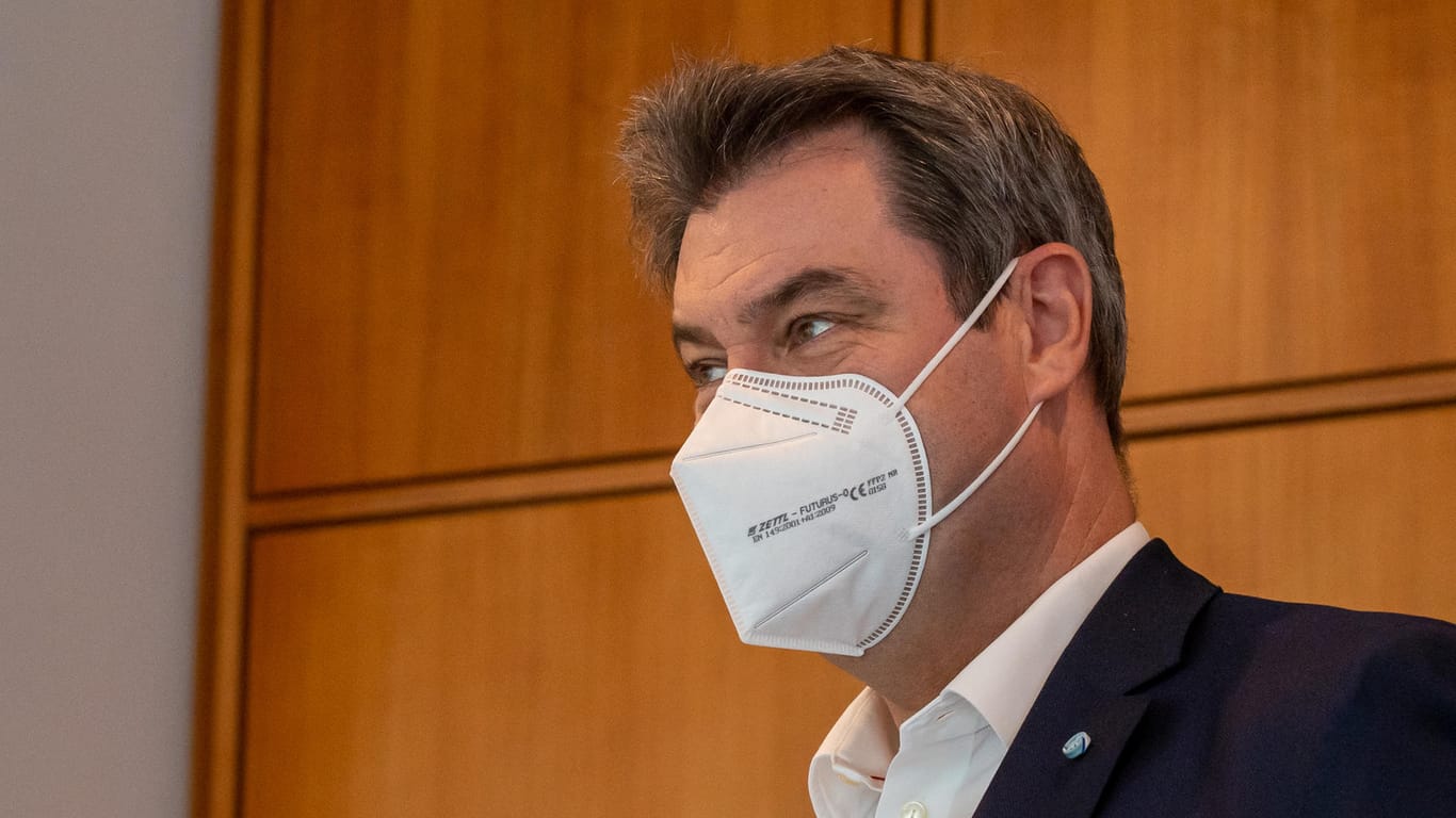 Markus Söder vor der Sitzung des bayerischen Kabinetts: Der CSU-Vorsitzende will sich auf einen Kandidaten für den Posten des Bundespräsidenten nicht festlegen (Archivfoto).