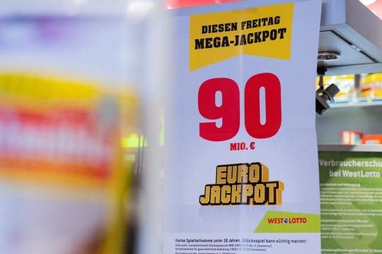 Eurojackpot ist mit 90 Millionen Euro gefüllt