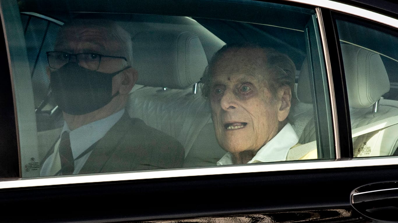 Prinz Philip: Der Herzog von Edinburgh am 16, März 2021 nach seiner Entlassung aus dem Krankenhaus.