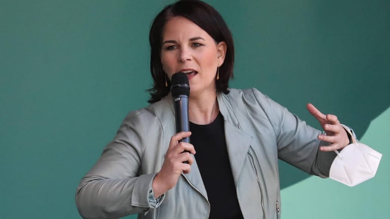 Annalena Baerbock: Die Grünen-Chefin liegt mit ihrer Partei derzeit auf Platz zwei.