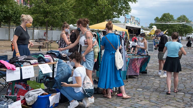 Ein Flohmarkt anlässlich der Sommerwerft im vergangenen Jahr (Archivbild): Auch ein Kinderprogramm gehört zum Eventplan für den diesjährigen Kultursommer.