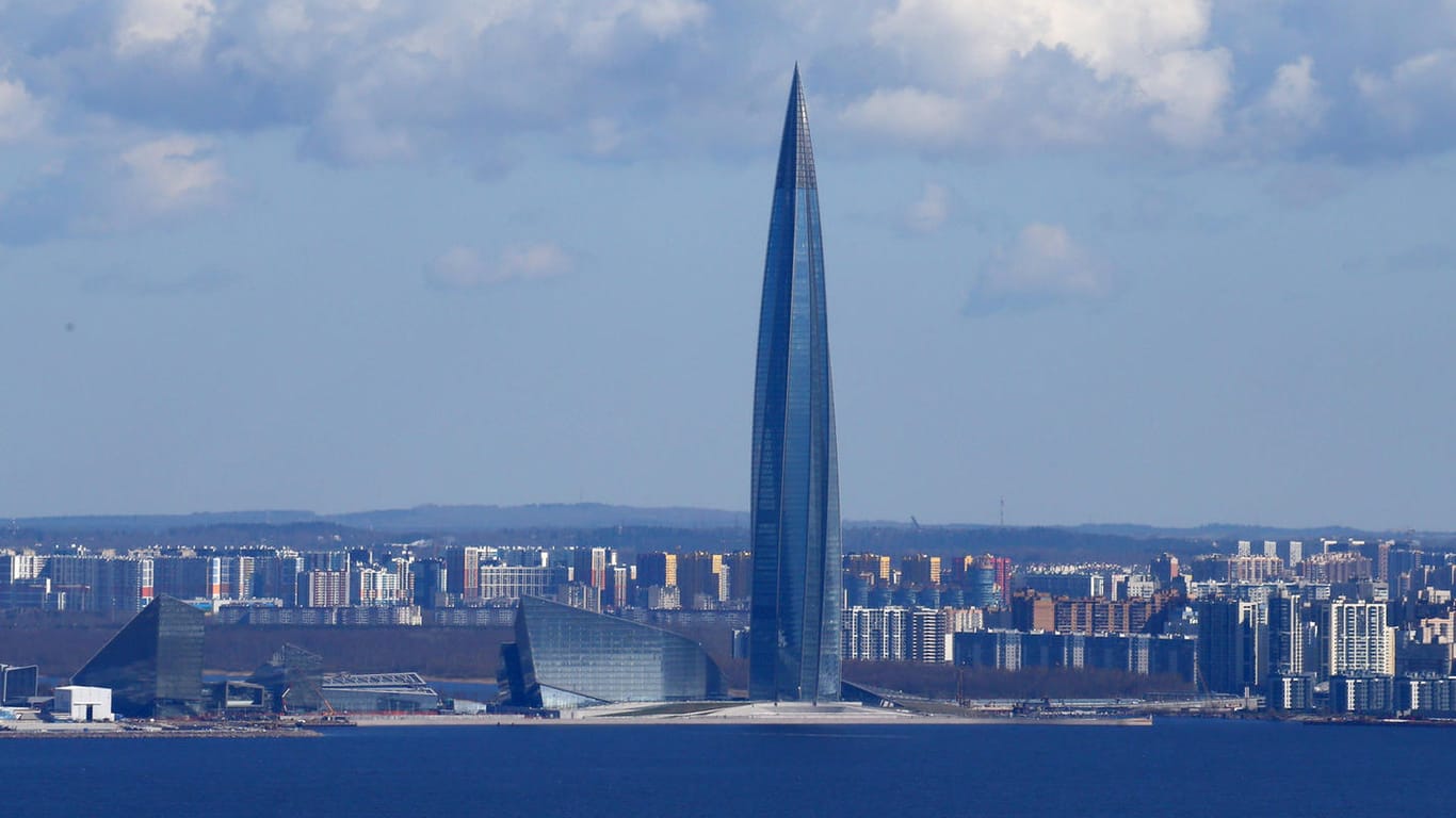 Das Lakhta Centre in Russland: Das Gebäude ist 462 Meter hoch.