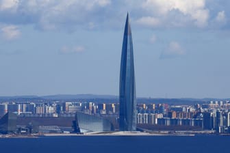 Das Lakhta Centre in Russland: Das Gebäude ist 462 Meter hoch.