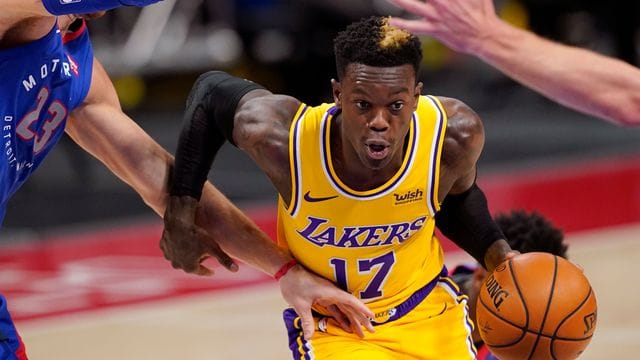 Dennis Schröder büßte mit den Los Angeles Lakers in den Playoffs die Führung ein.