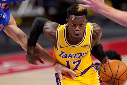 Dennis Schröder büßte mit den Los Angeles Lakers in den Playoffs die Führung ein.