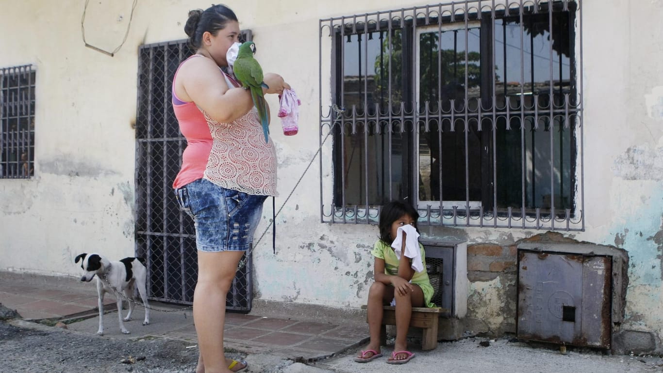 Schwangere Frau in Kolumbien