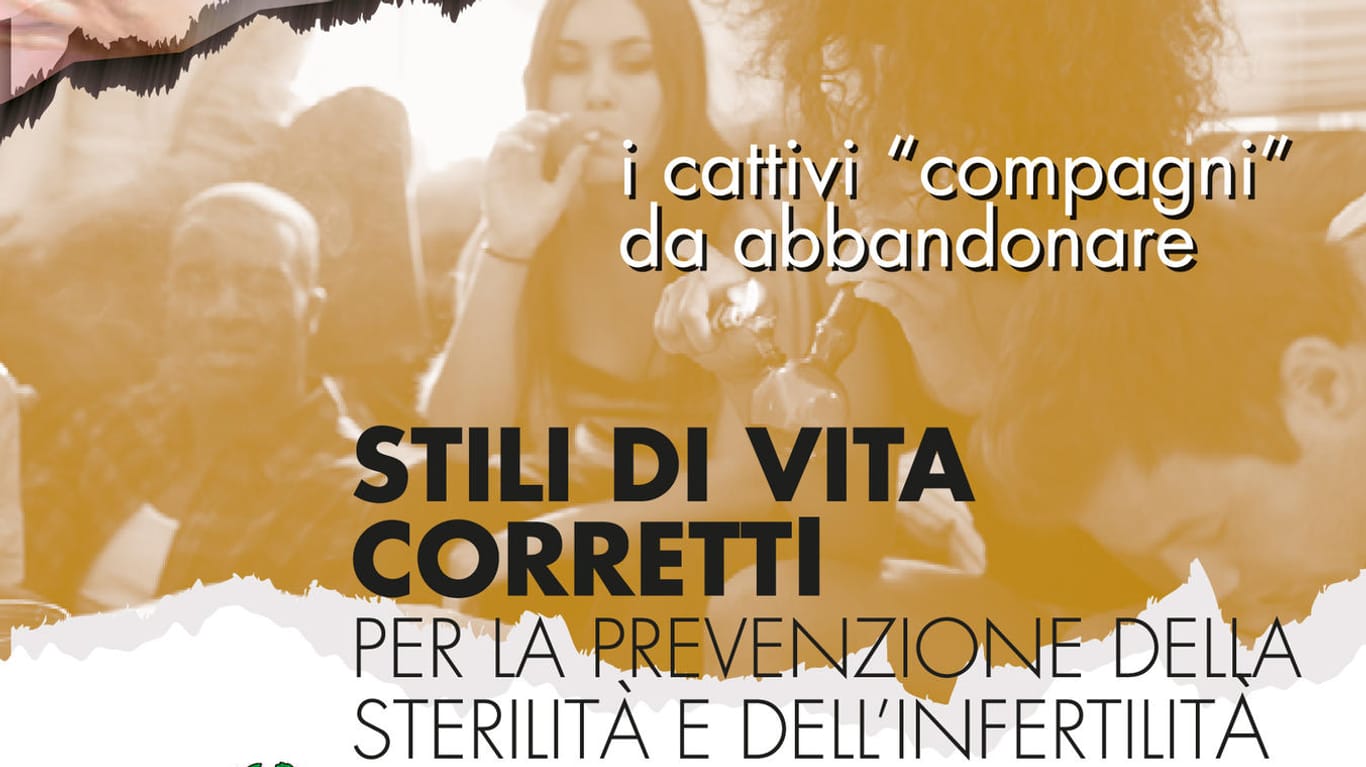Umstrittene Broschüre zur Fruchtbarkeit in Italien: Man solle "schlechte Gesellschaft meiden", auf dem zugehörigen Bild sind unter anderem ein Schwarzer zu sehen.