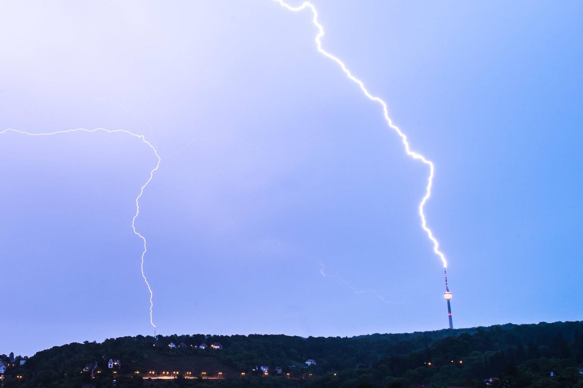 Bei einem Gewitter wie diesem sollte man sich besser nicht im Freien aufhalten.