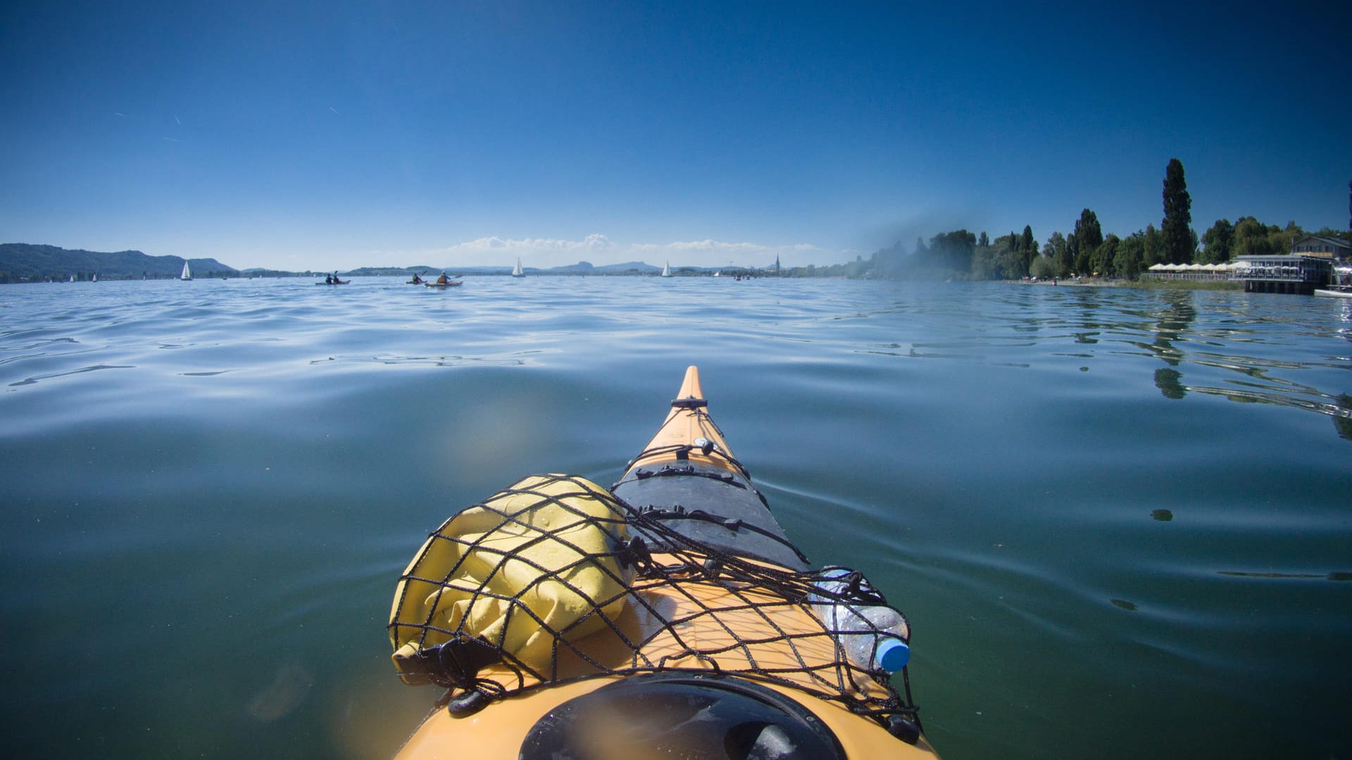 Bodensee: Das ruhige Gewässer eignet sich ideal für eine Tour mit dem Kajak.