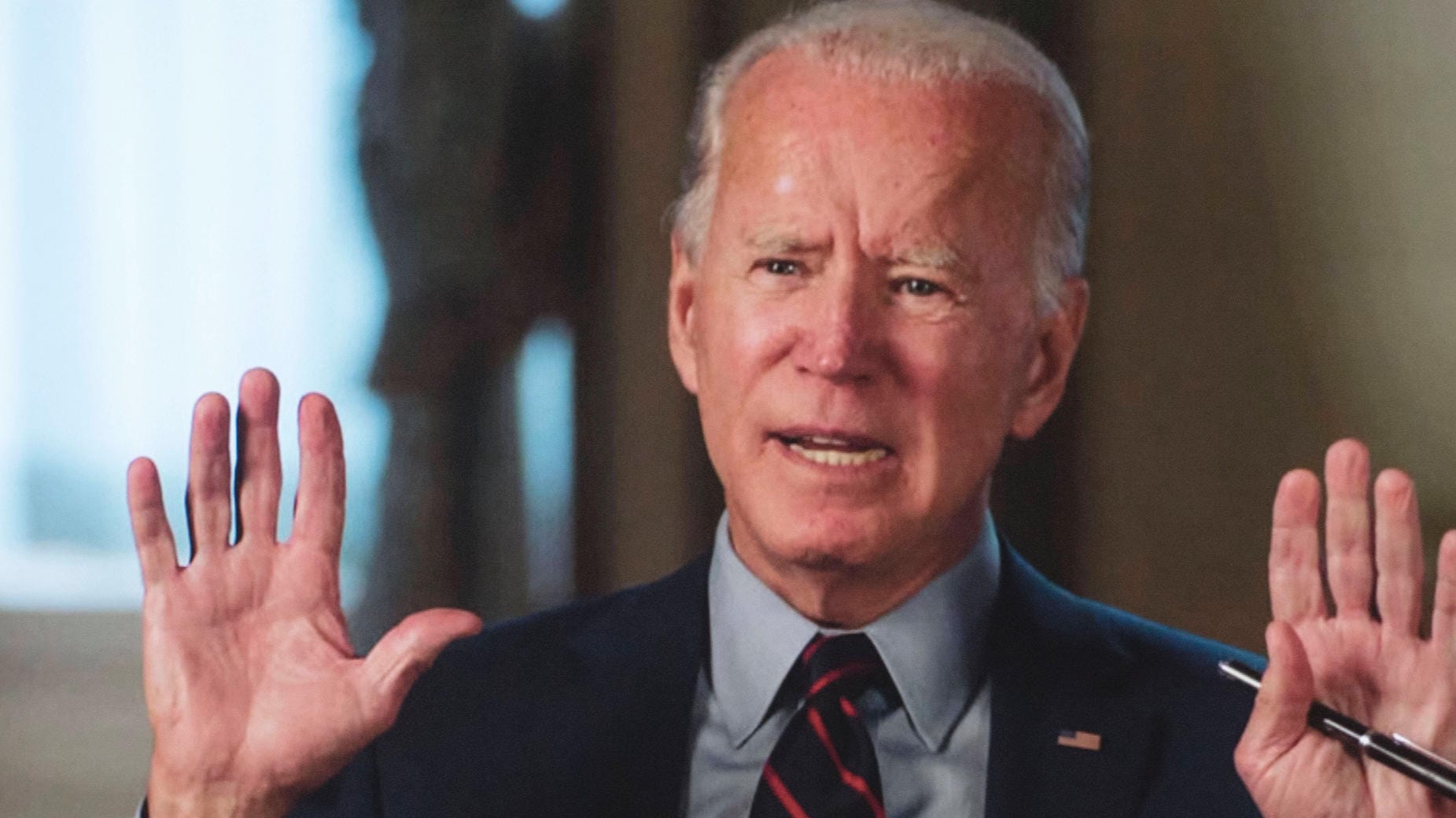 Joe Biden: Mit dem Demokraten als Präsidenten würden die Mittel für die Polizei gestrichen, behauptet Trump. Stimmt aber nicht.