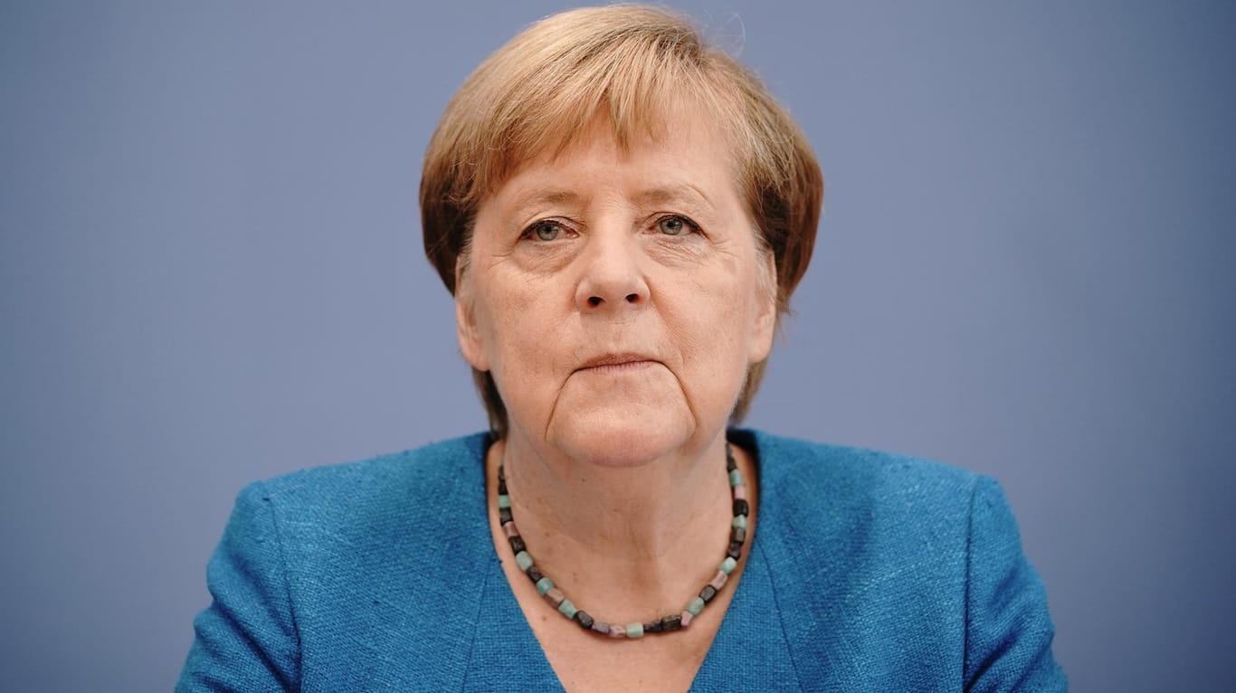 Bundeskanzlerin Angela Merkel (CDU): In der Bundespressekonferenz beantwortet sie die Fragen von Medienvertretern.
