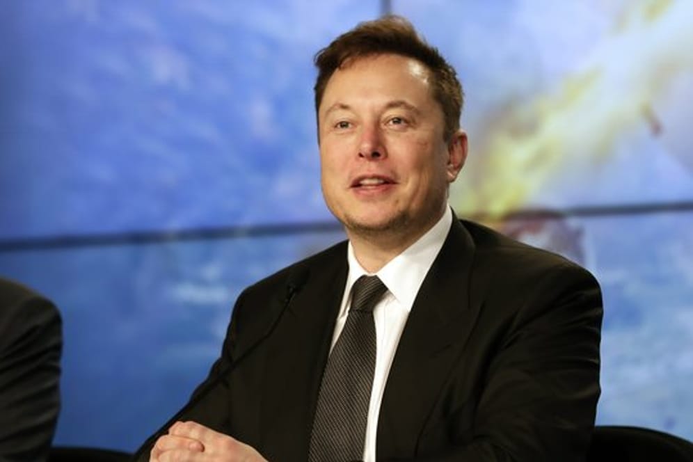 Elon Musk Mitte Januar während einer Pressekonferenz in Cape Canaveral.