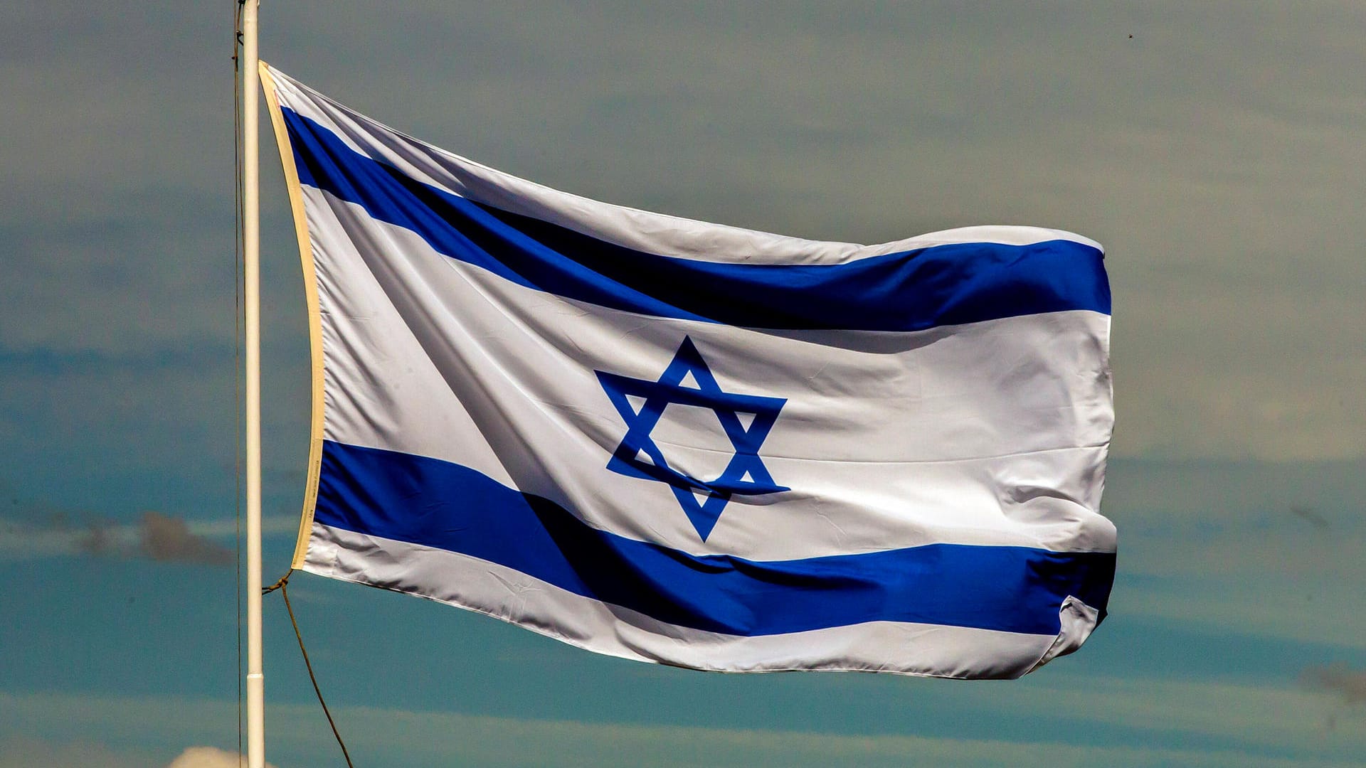 Die Flagge Israels: Die Vereinigten Arabischen Emirate haben nun ein Gesetz per Diskret aufgehoben, sodass nun wieder Import und Handel zu Israel erlaubt ist.