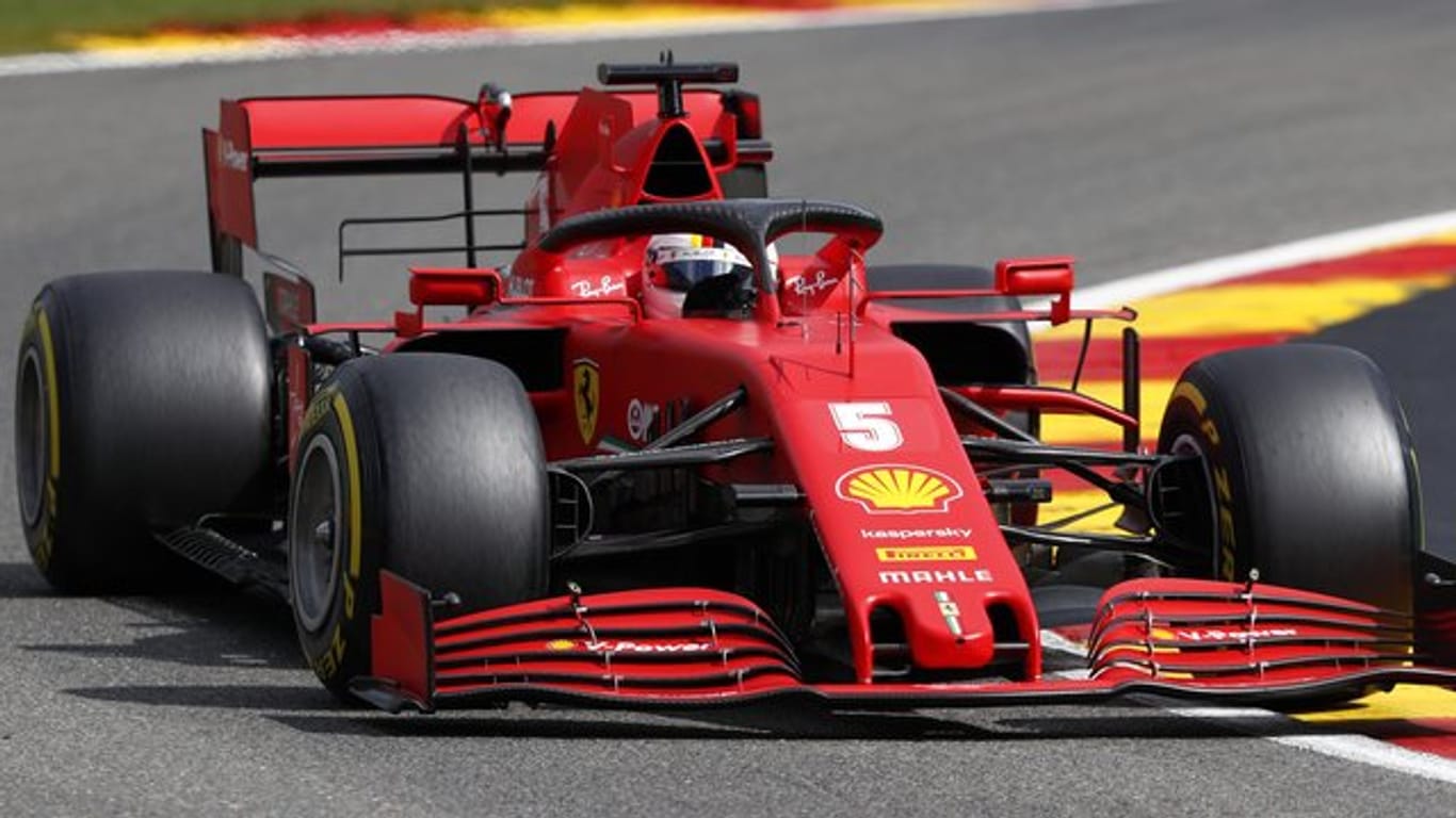 Fuhr beim letzten Training in Spa auf den letzten Platz: Ferrari-Pilot Sebastian Vettel.
