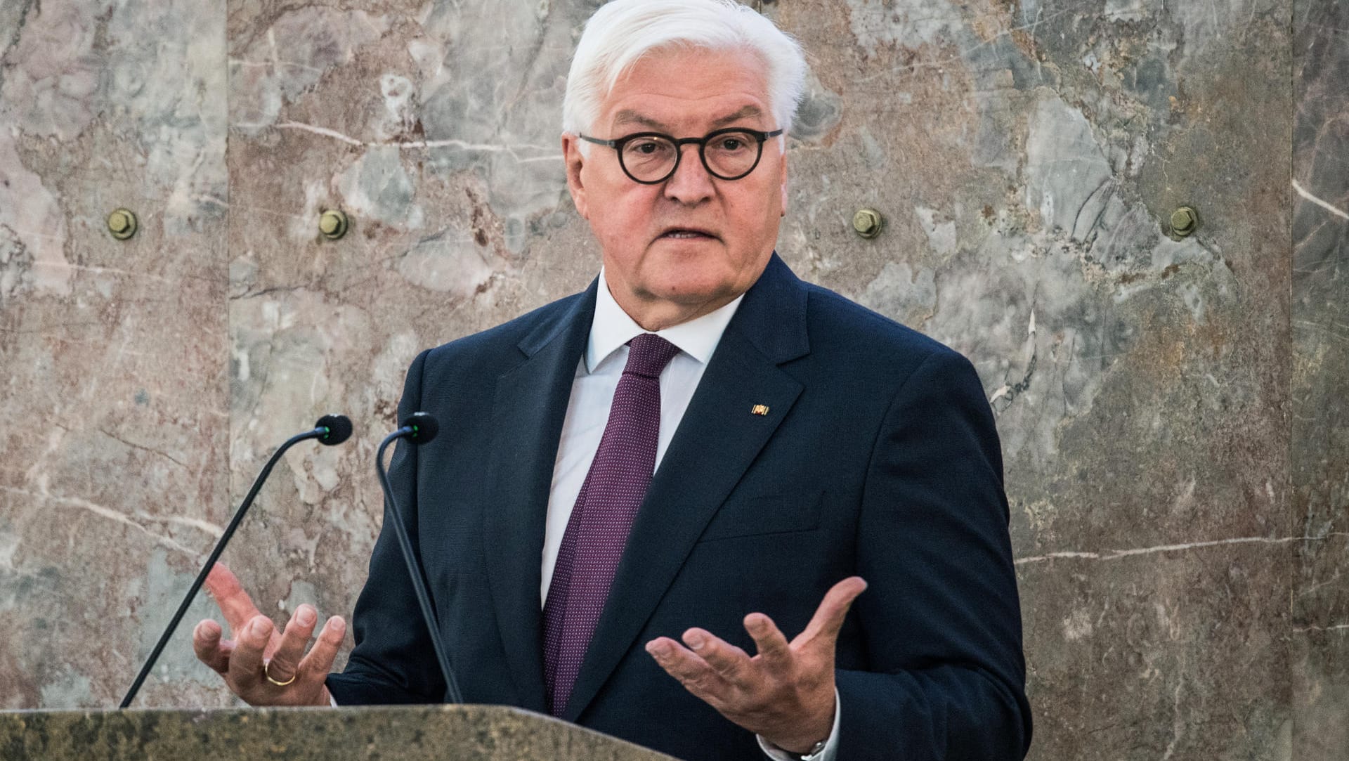 Bundespräsident Frank-Walter Steinmeier (SPD) dankte der Polizei, die vor dem Reichstag "äußerst besonnen" gehandelt hätten.