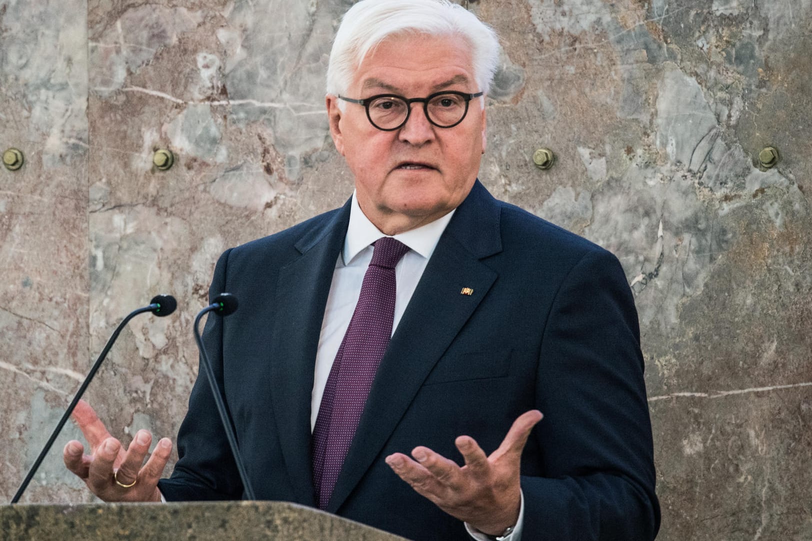 Bundespräsident Frank-Walter Steinmeier (SPD) dankte der Polizei, die vor dem Reichstag "äußerst besonnen" gehandelt hätten.