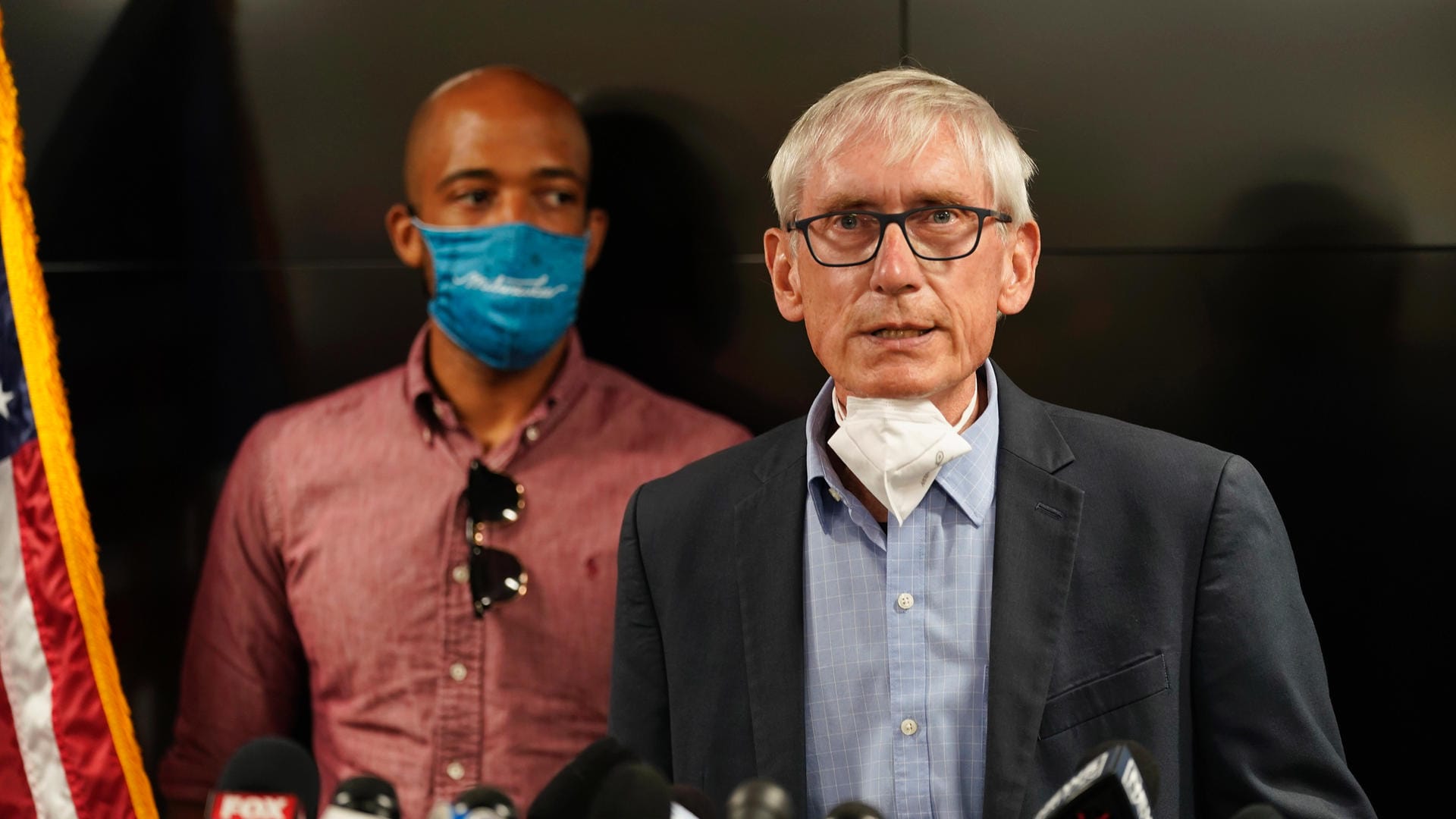 Tony Evers, Gouverneur des US-Bundesstaates Wisconsin: Evers hat US-Präsident Trump aufgerufen, seinen Besuch in der von Protesten erschütterten Stadt Kenosha abzusagen. Tony Evers, Gouverneur des US-Bundesstaates Wisconsin: Evers hat US-Präsident Trump aufgerufen, seinen Besuch in der von Protesten erschütterten Stadt Kenosha abzusagen.