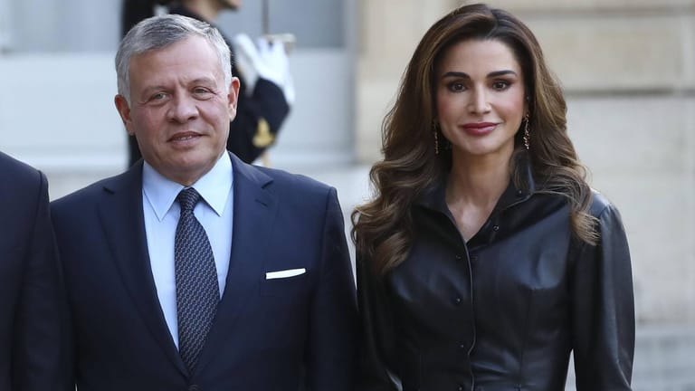 Das jordanische Königspaar: Abdallah und seine Frau Rania